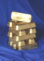 Pic of a Pile of Gold Bricks - Not waiting in a vault for you!